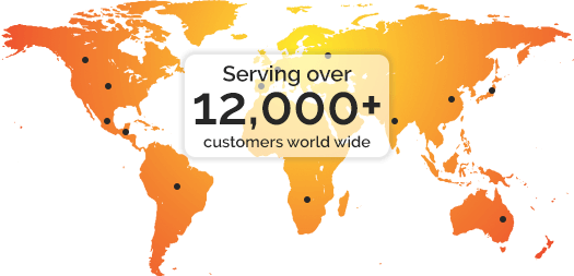 Serving over 12,000 customers worldwide