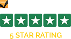 5 Star Rating by Trustpilot